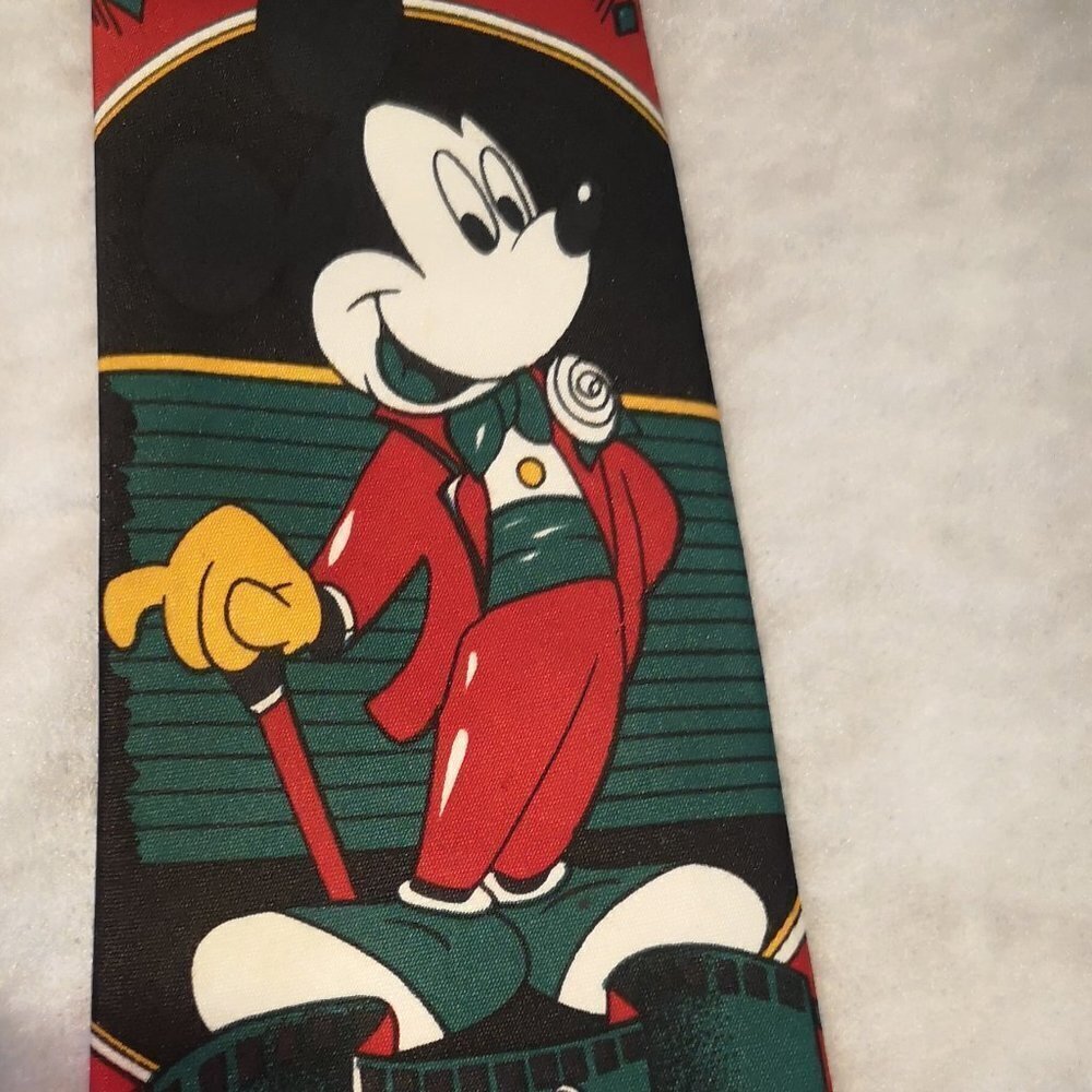 Vintage Amals Mickey Mouse Men's  Silk Necktie